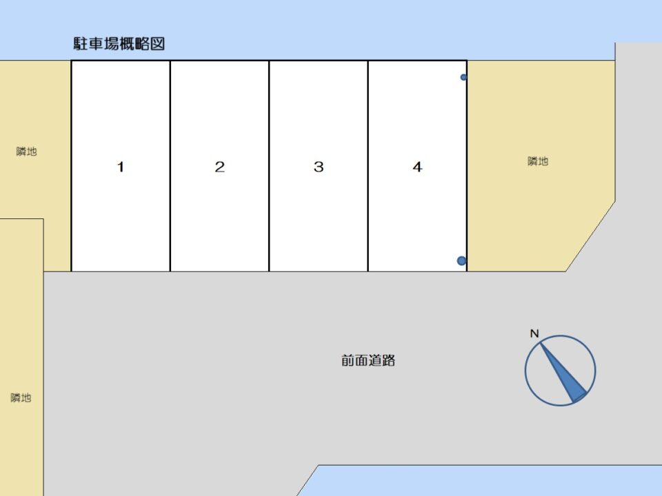 東近江市五個荘中町　月極駐車場